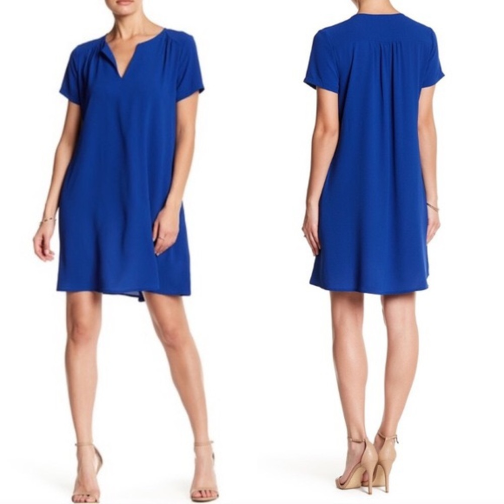 Blue Lush shift dress with pockets